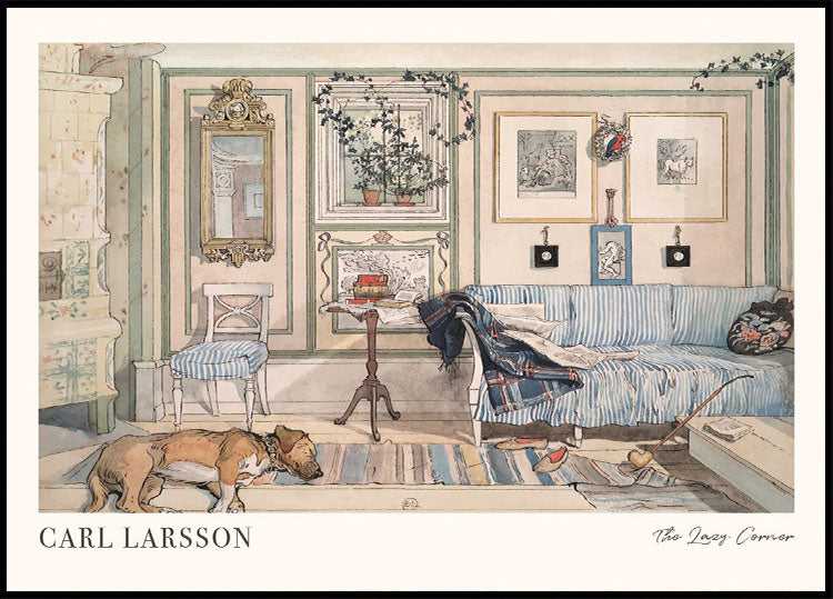 The Lazy Corner by Carl Larsson Poster - Posterbox.dk