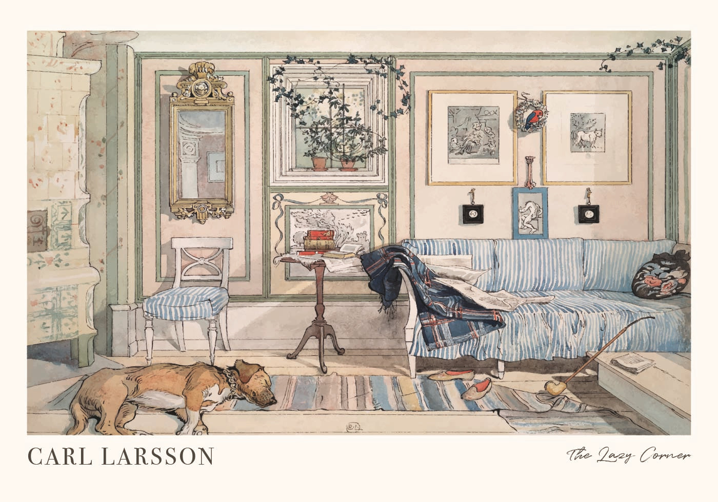 The Lazy Corner by Carl Larsson Poster - Posterbox.dk