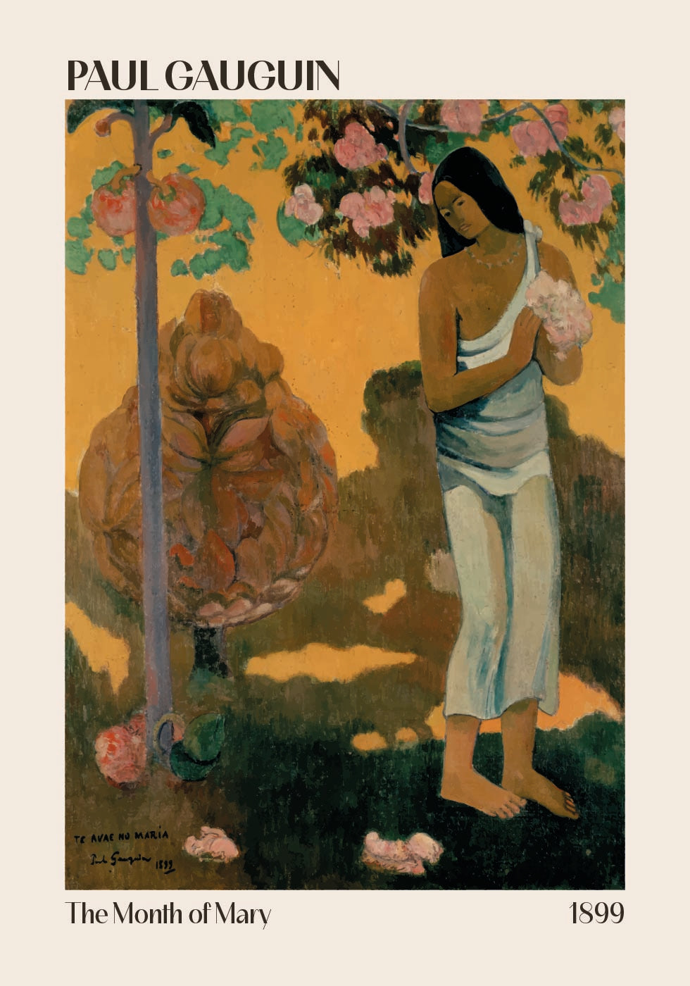 The Month of Mary, Paul Gauguin 1899 Poster - Posterbox.dk