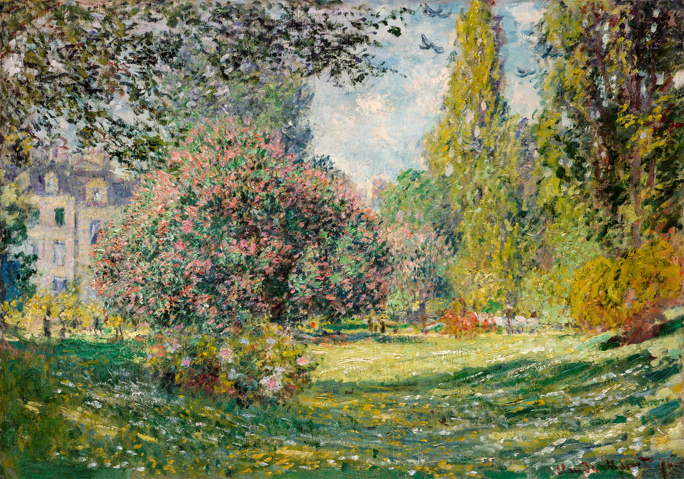 The Parc Monceau Landscape By Claude Monet (1867) Poster - Posterbox.dk