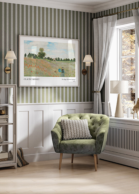 The Poppy Field near Argenteuil Poster - Posterbox.dk