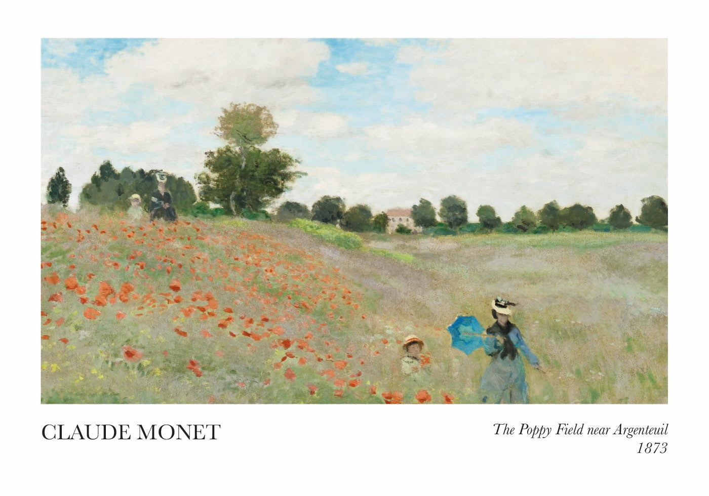 The Poppy Field near Argenteuil Poster - Posterbox.dk
