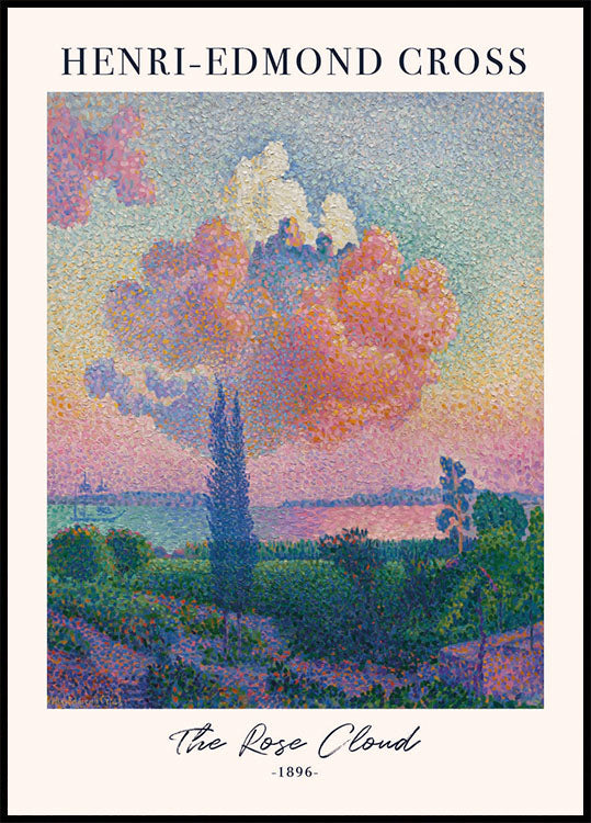 The Rose Cloud by Henri-Edmond Cross Poster - Posterbox.dk