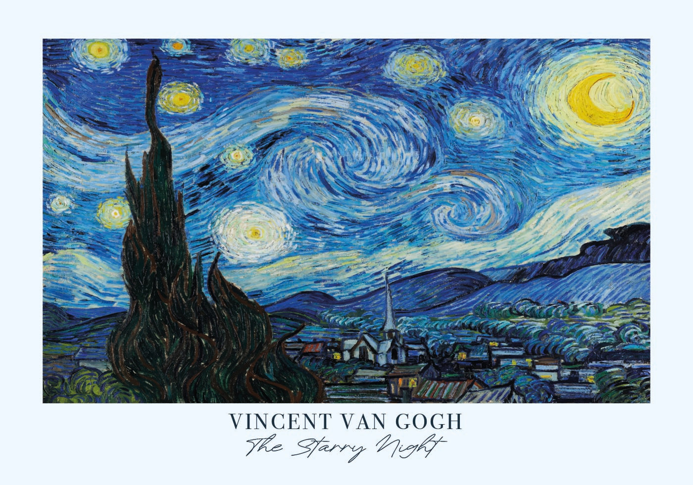 The Starry Night by Vincent van Gogh Poster - Posterbox.dk