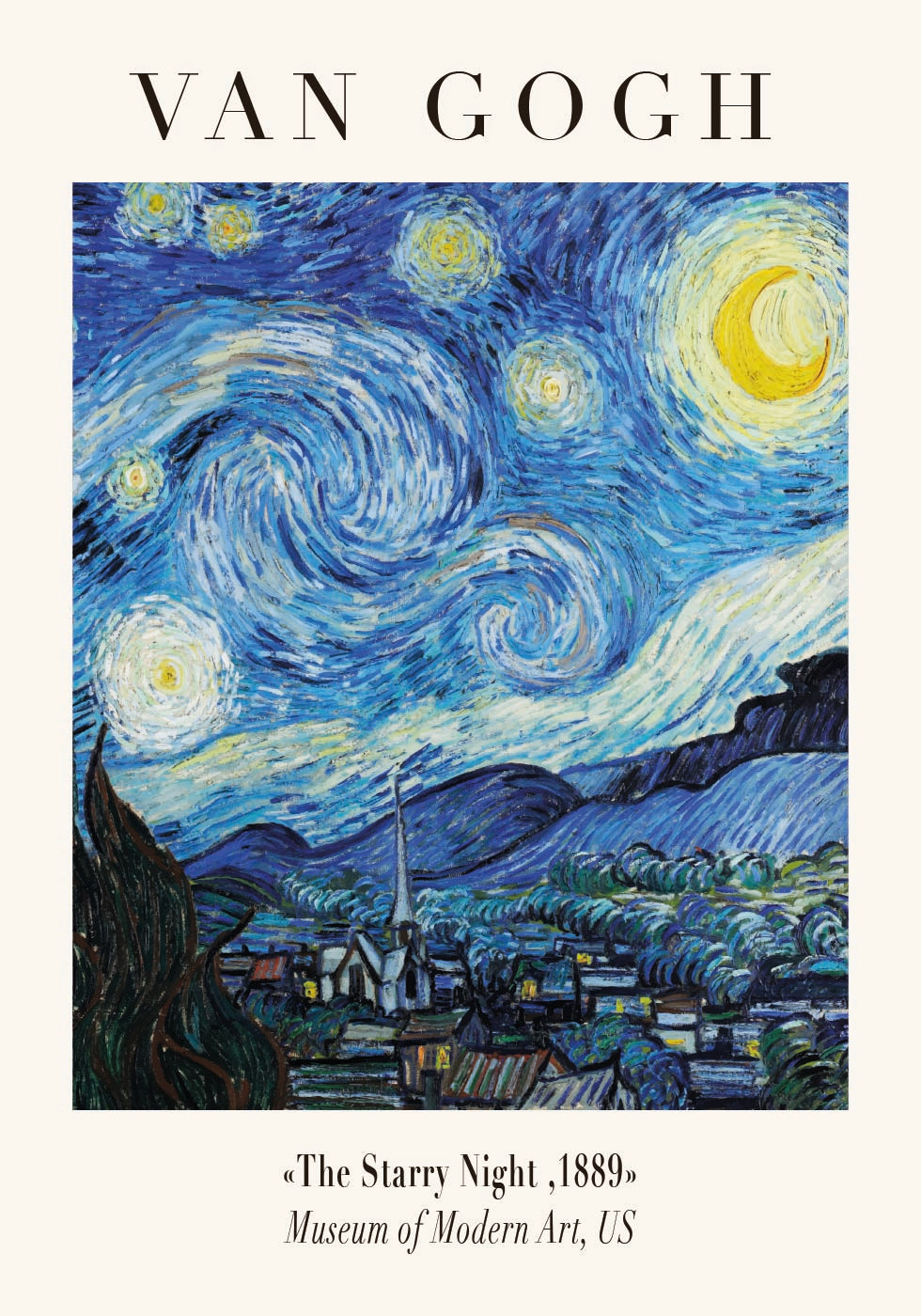 The Starry Night Poster - Posterbox.dk