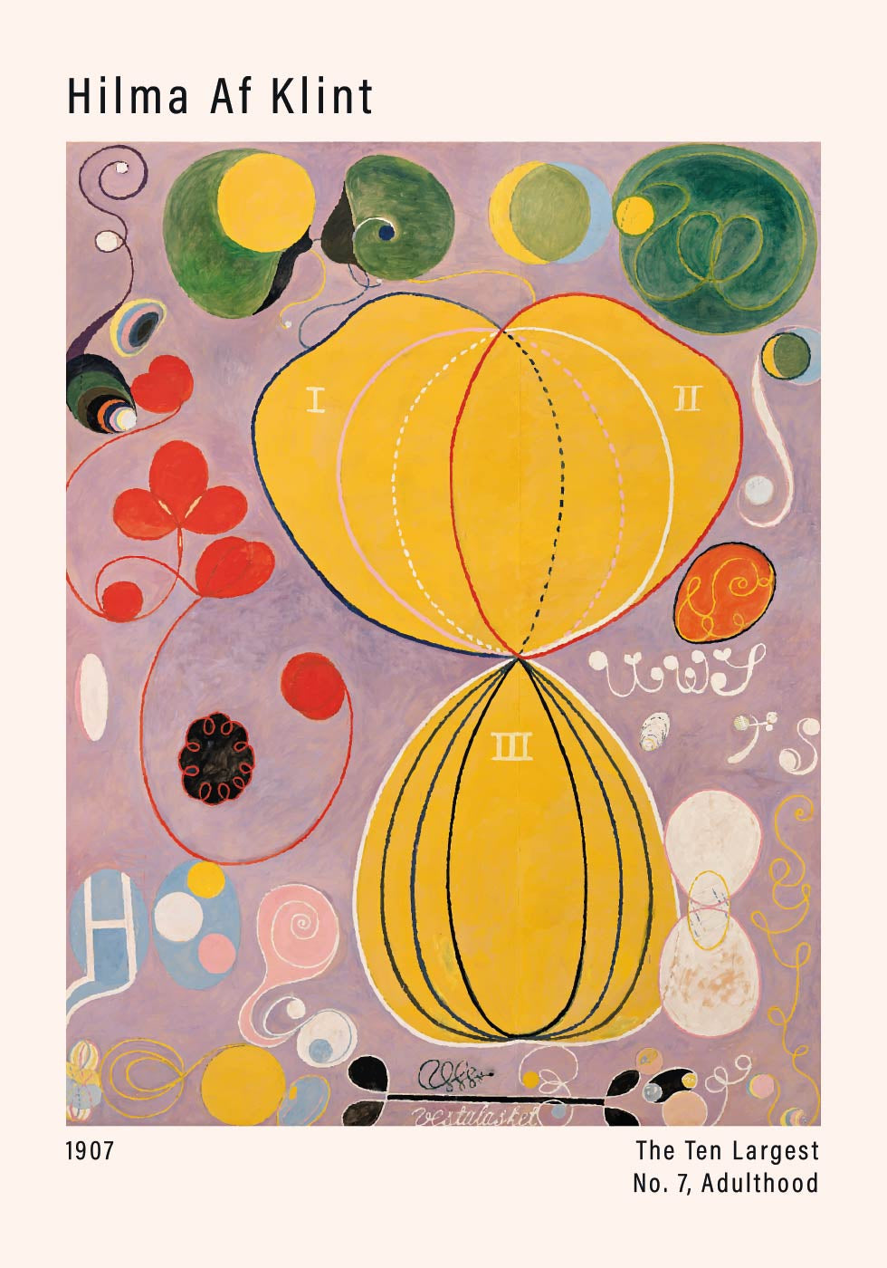 The Ten Largest, No. 7, Adulthood by Hilma af Klint Poster - Posterbox.dk