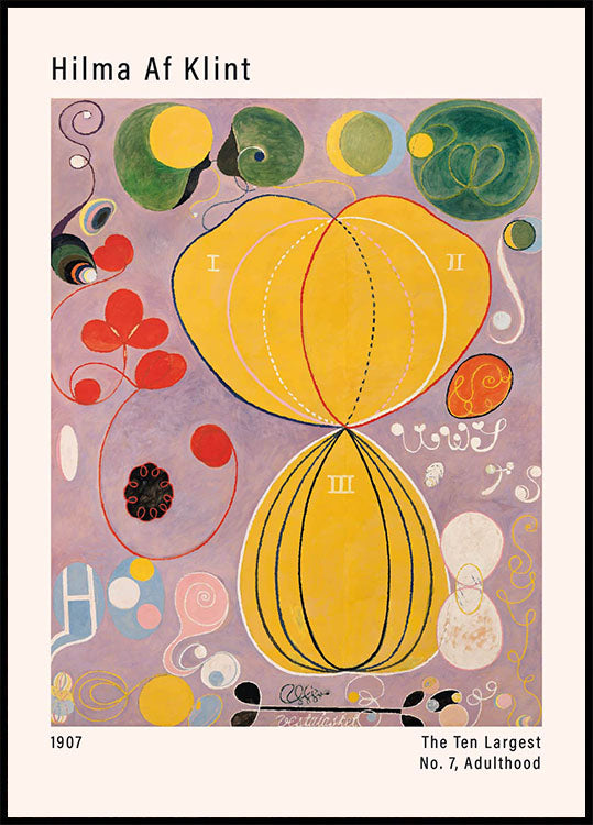 The Ten Largest, No. 7, Adulthood by Hilma af Klint Poster - Posterbox.dk
