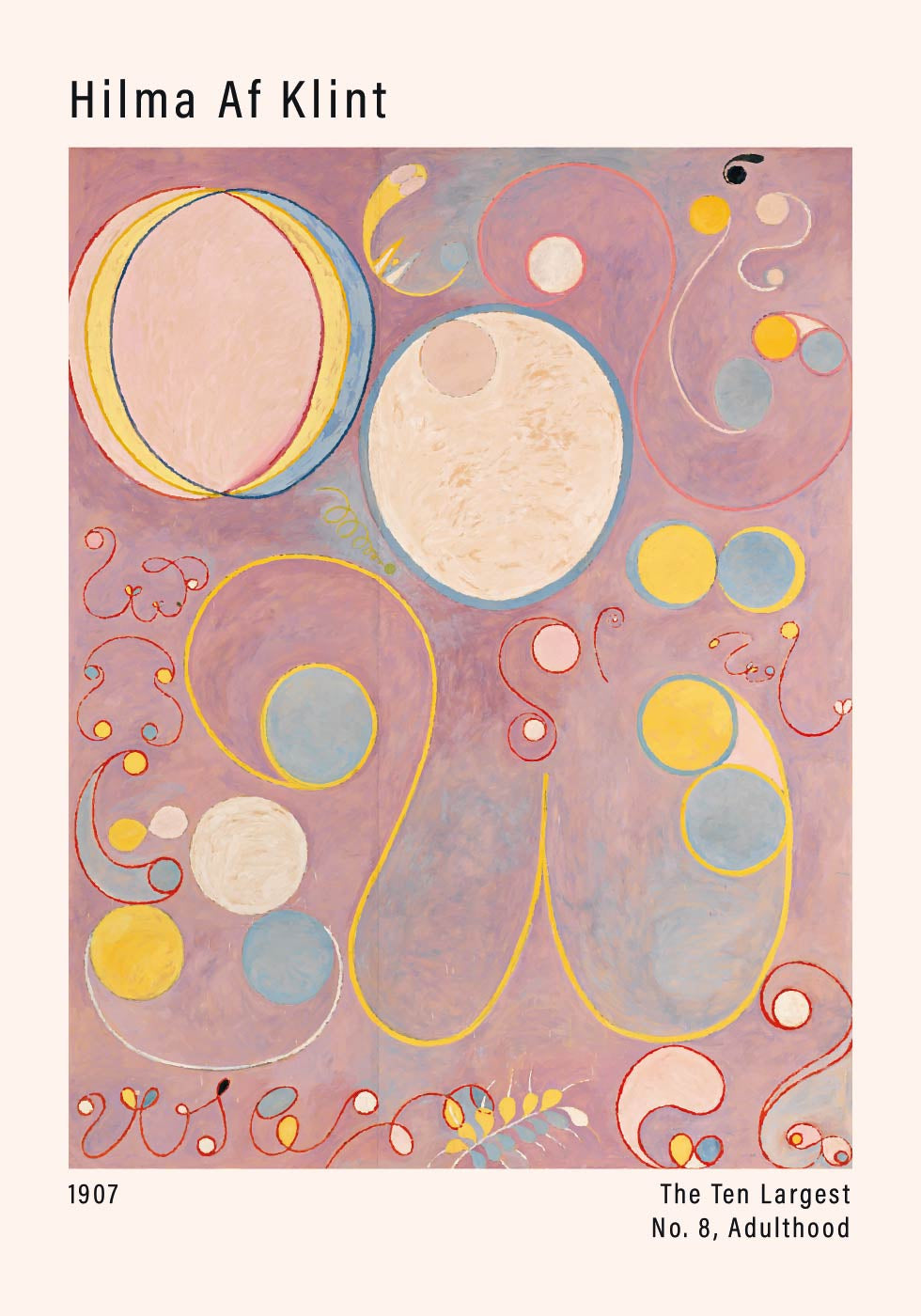 The Ten Largest, No. 8, Adulthood by Hilma af Klint Poster - Posterbox.dk
