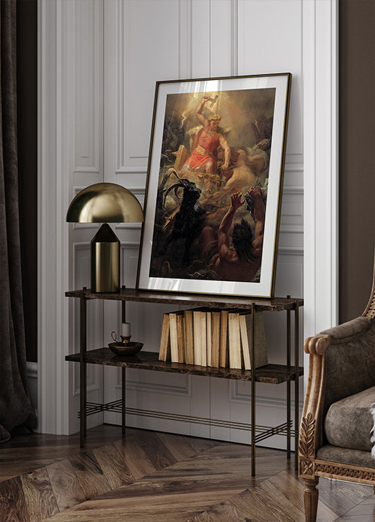 Thor's Fight with the Giants by Mårten Eskil Winge Poster - Posterbox.dk