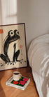 Thoughtful Frog, Japanese Sumi-e Illustration Poster - Posterbox.dk
