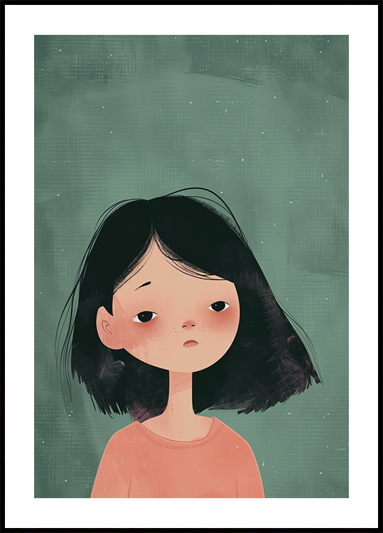 Thoughtful Girl Poster - Posterbox.dk