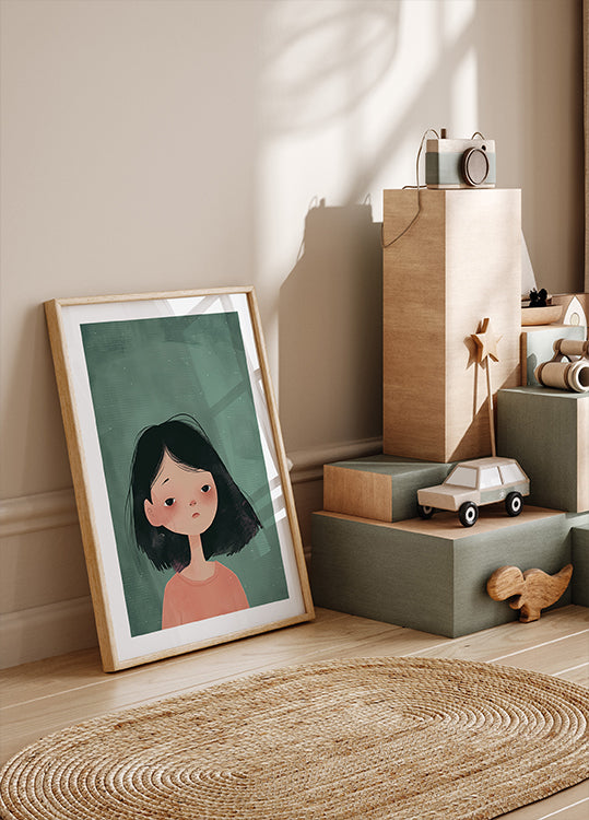 Thoughtful Girl Poster - Posterbox.dk