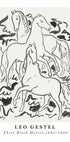 Three Black Horses, Leo Gestel Poster - Posterbox.dk