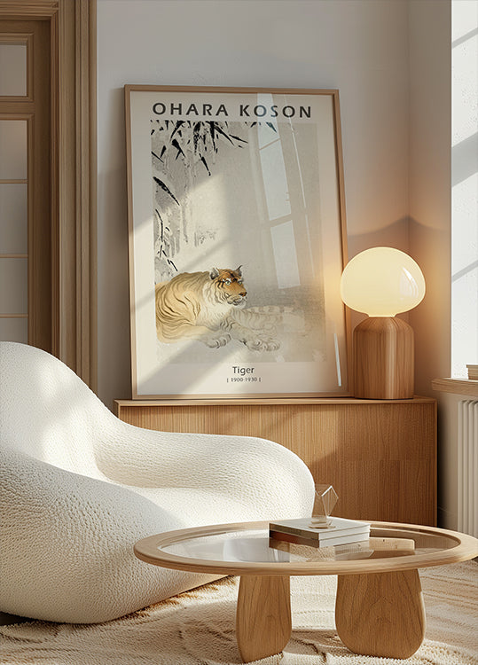 Tiger, Japanese Woodblock By Ohara Koson Poster - Posterbox.dk