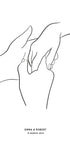 Together - Personalized Line Art Poster - Posterbox.dk