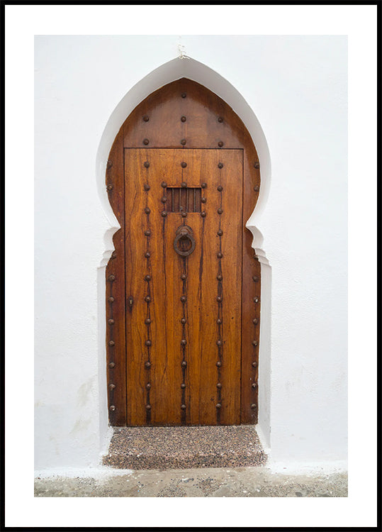 Traditional Arabic Wooden Door Poster - Posterbox.dk