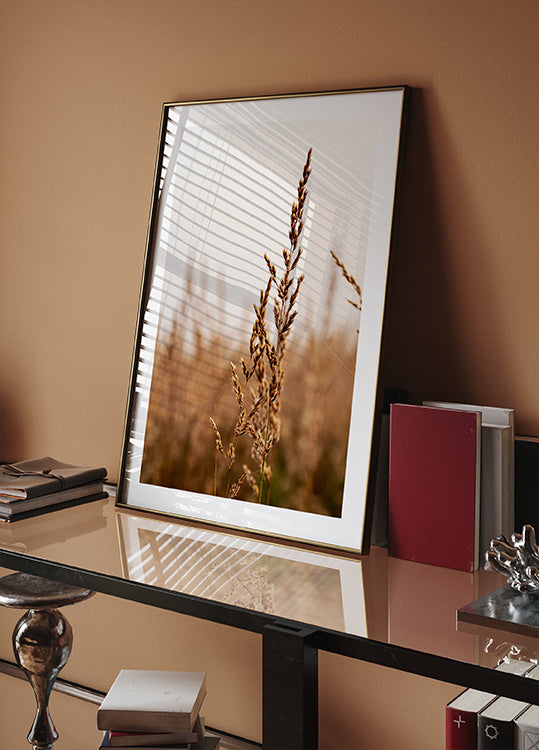 Tranquil Beach Grass Poster - Posterbox.dk