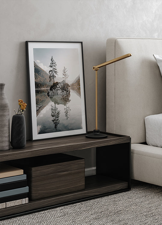 Tranquil Reflections at Lake Hintersee Poster - Posterbox.dk