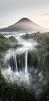 Tumpak Sewu Waterfalls and Mount Semeru Poster - Posterbox.dk