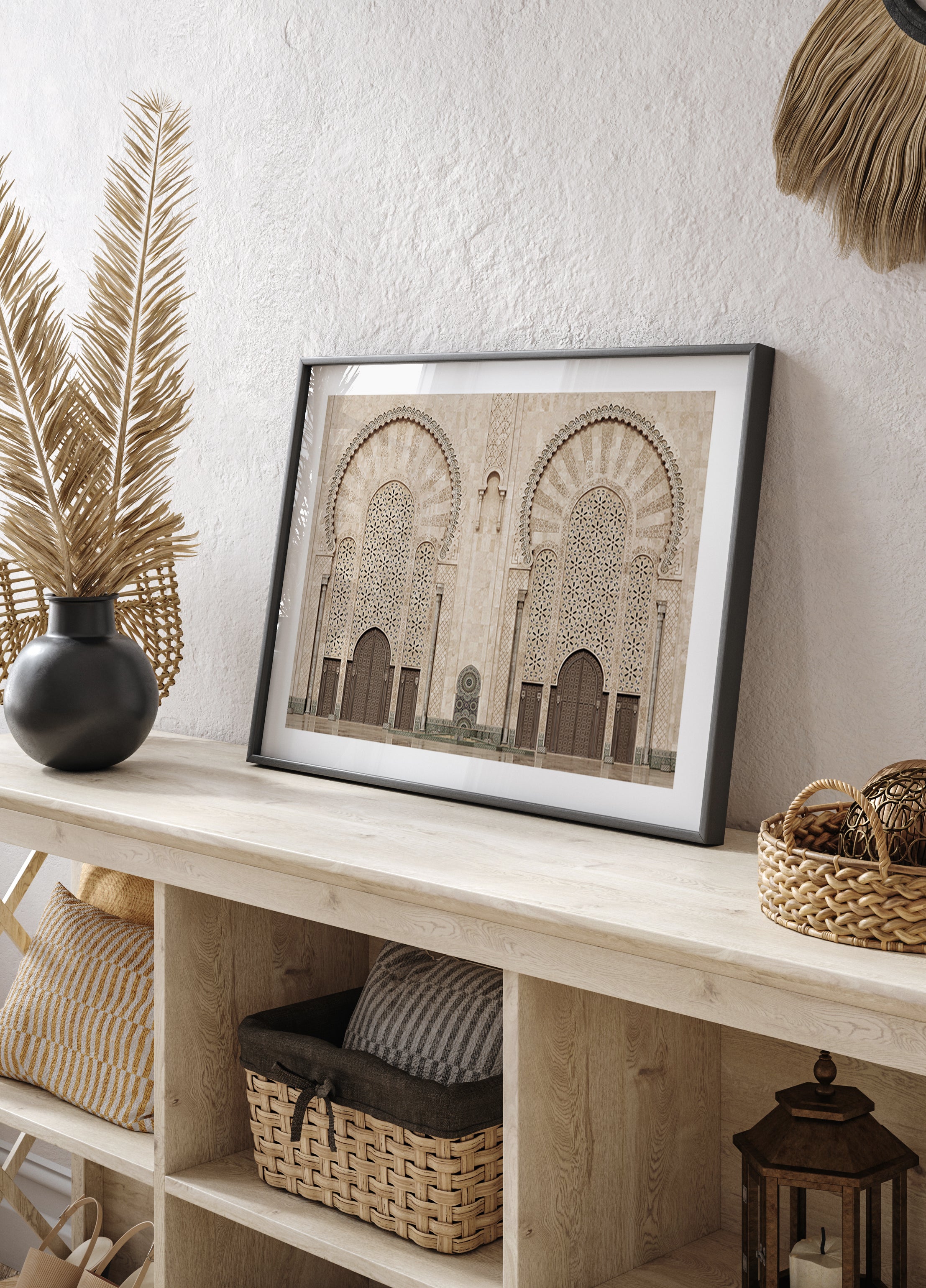 Twin Doors of Hassan II Mosque, Casablanca Poster - Posterbox.dk