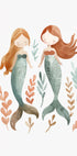 Twin Mermaids, underwater girls Poster - Posterbox.dk