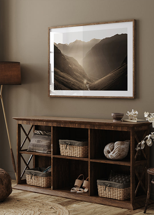 Valley of Calm at Sunrise Poster - Posterbox.dk