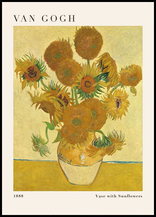Vase with Sunflowers by Vincent van Gogh Poster - Posterbox.dk