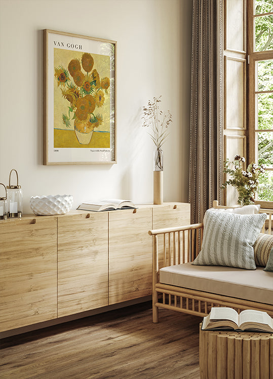 Vase with Sunflowers Poster - Posterbox.dk