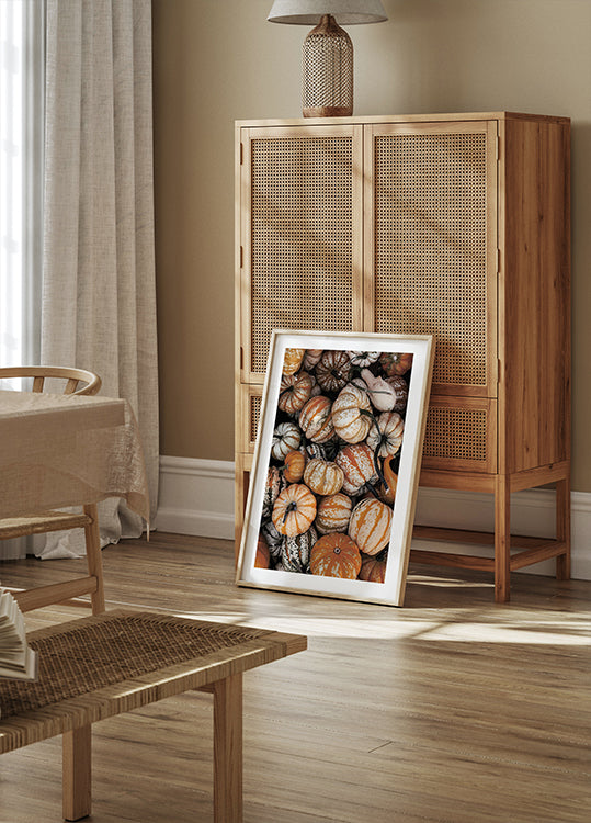 Vibrant Autumn Pumpkins Poster - Posterbox.dk