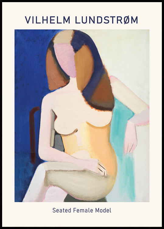Vilhelm Lundstrøm, Seated Female Model Poster - Posterbox.dk