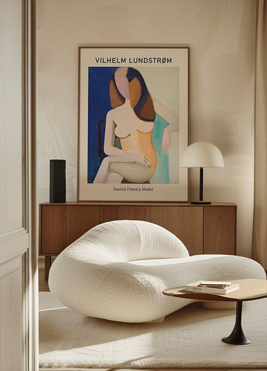 Vilhelm Lundstrøm, Seated Female Model Poster - Posterbox.dk