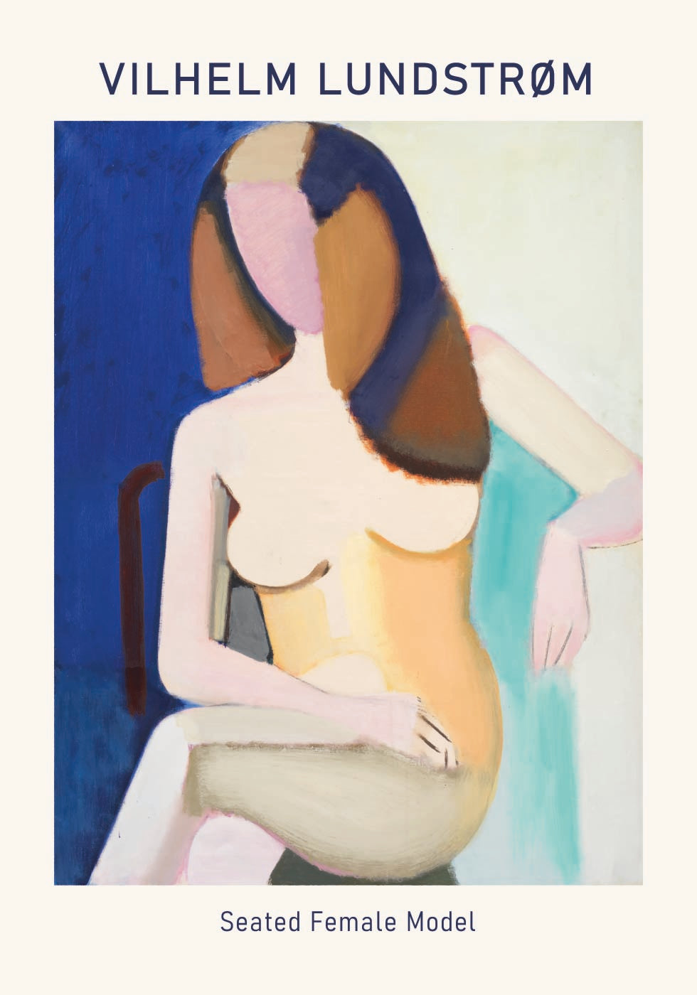 Vilhelm Lundstrøm, Seated Female Model Poster - Posterbox.dk