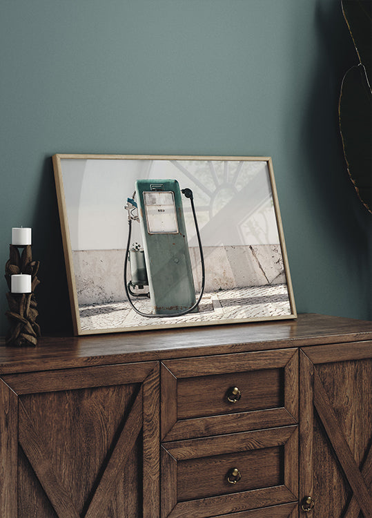 Vintage Gas Pump Poster - Posterbox.dk