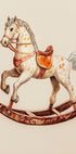 Vintage Rocking Horse, Classic Wooden Toy Poster - Posterbox.dk