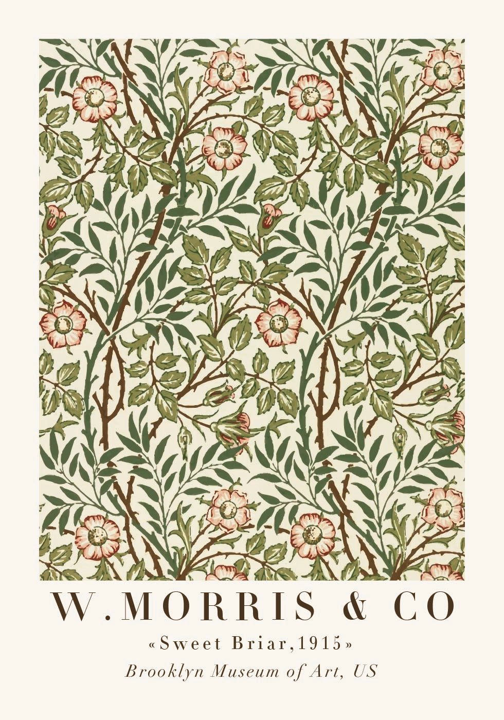 W. Morris & Co - Sweet Briar Poster - Posterbox.dk