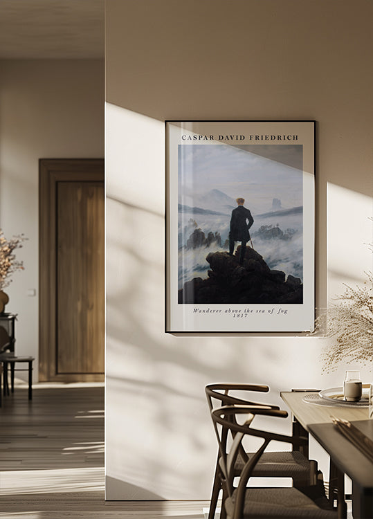 Wanderer Above the Sea of ​​Fog Caspar David Friedrich, 1817 Poster - Posterbox.dk