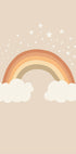 Warm Rainbow And Stars Poster - Posterbox.dk