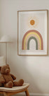 Warm Rainbow and Sunbeam Poster - Posterbox.dk