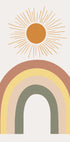 Warm Rainbow and Sunbeam Poster - Posterbox.dk