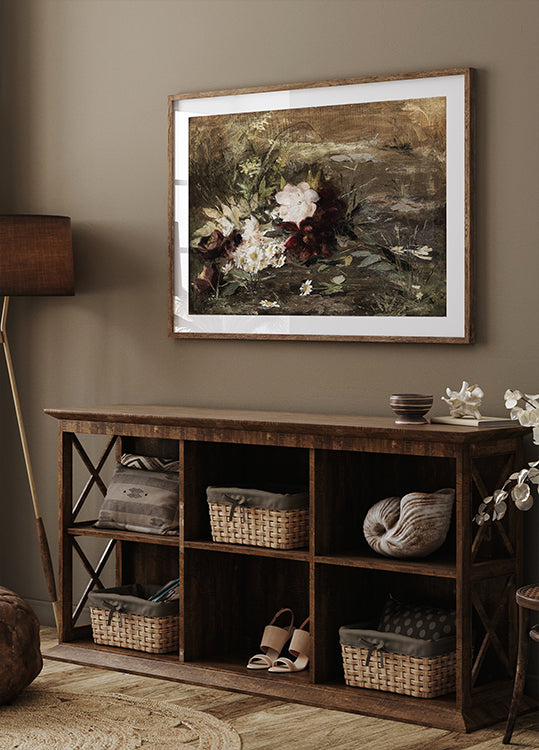 Water Lilies and Wildflowers Poster - Posterbox.dk