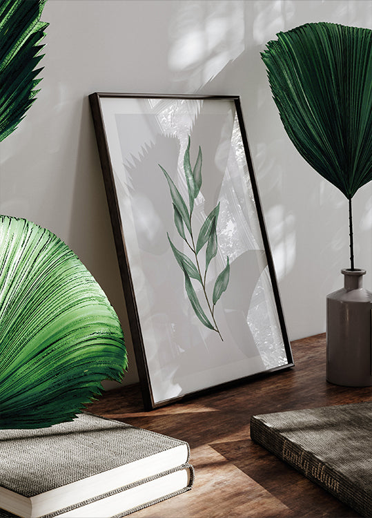 Watercolor Leaf Poster - Posterbox.dk