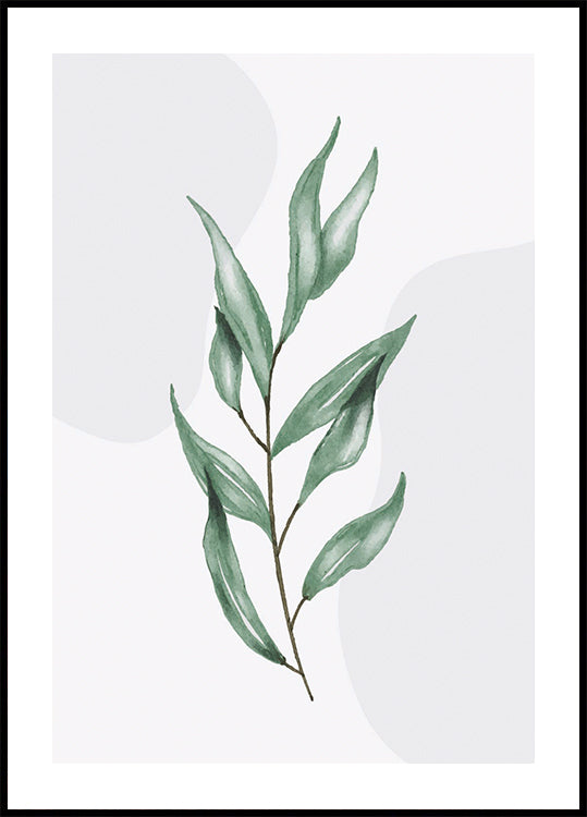 Watercolor Leaf Poster - Posterbox.dk