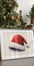 Watercolor Santa Hat Poster - Posterbox.dk