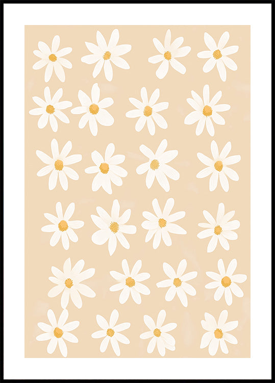Whimsical Daisy Field Poster - Posterbox.dk