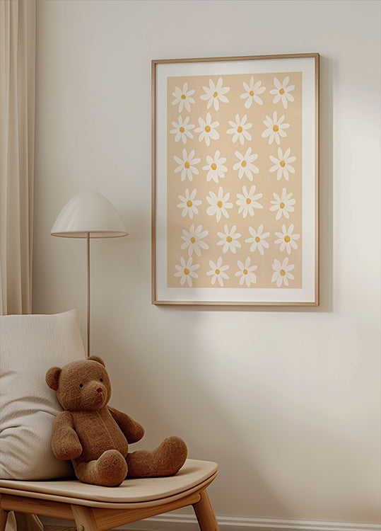 Whimsical Daisy Field Poster - Posterbox.dk