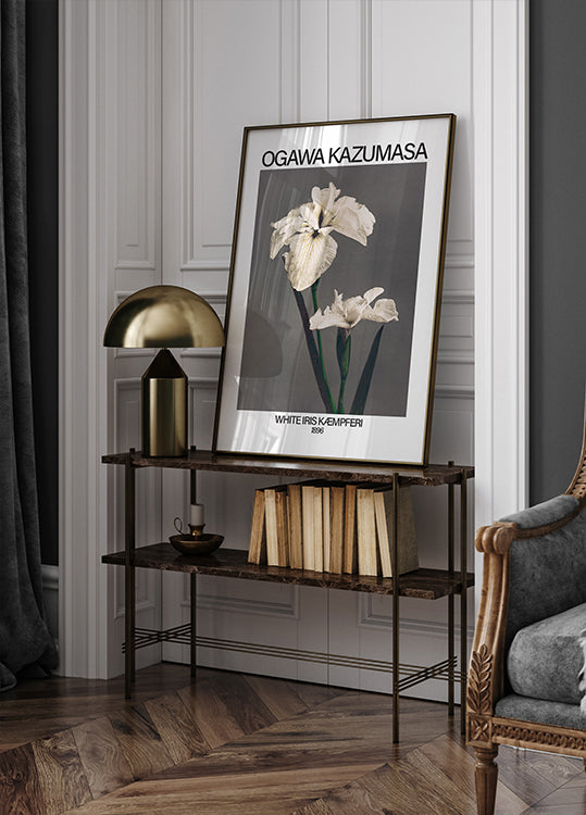 White Iris print, Ogawa Kazumasa Poster - Posterbox.dk