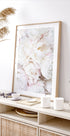 White Peonies, Soft Romantic Floral Close-up Poster - Posterbox.dk