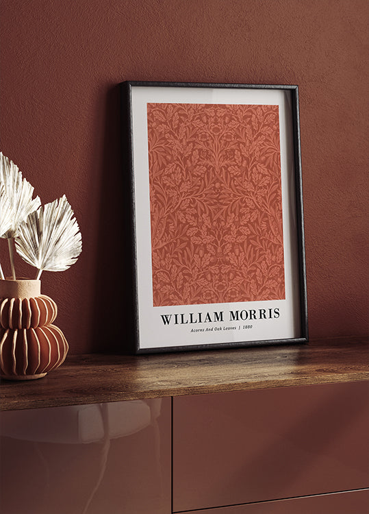 William Morris Acorns and Oak Leaves 1880 Poster - Posterbox.dk