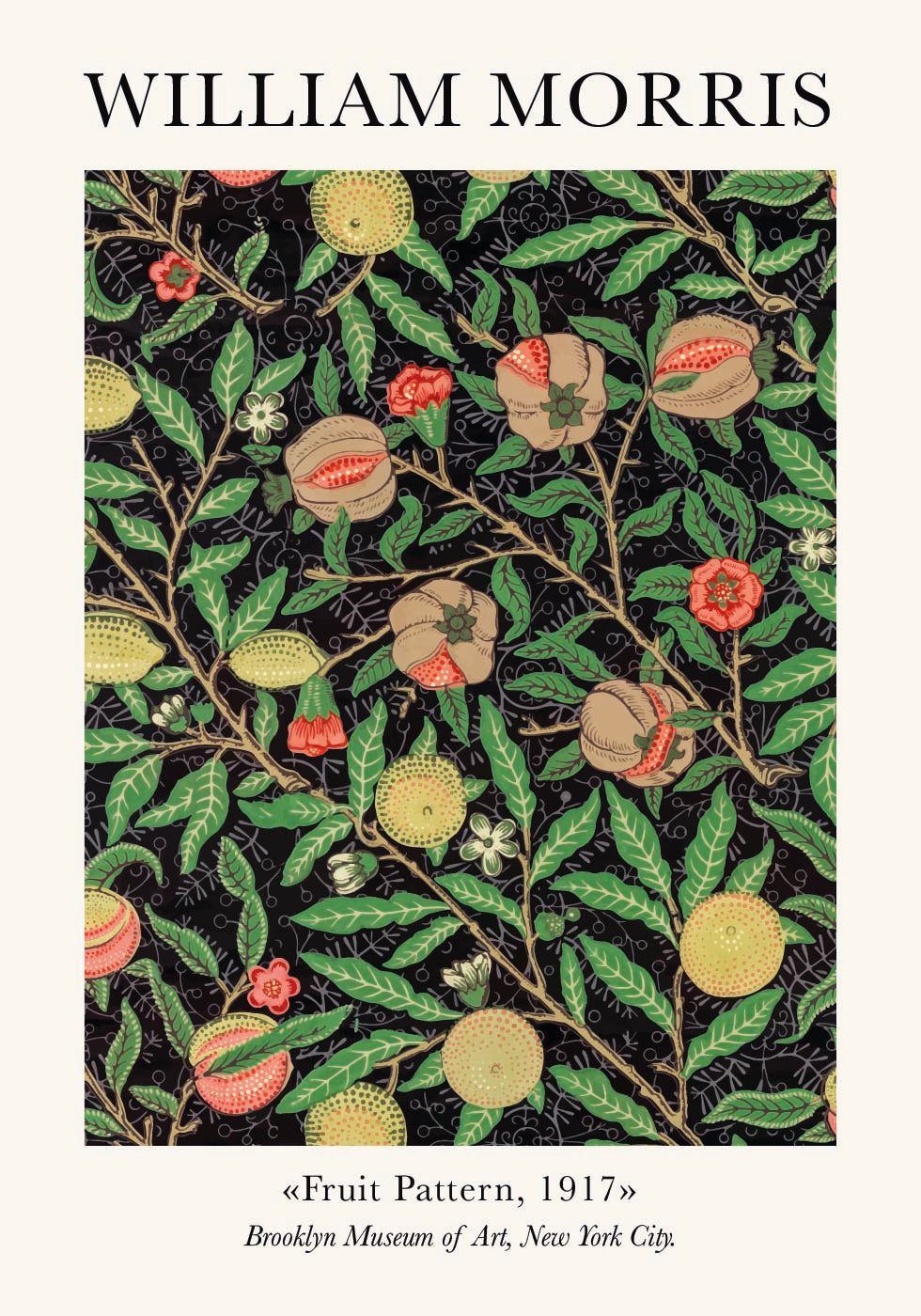 William Morris Fruit Pattern Poster - Posterbox.dk
