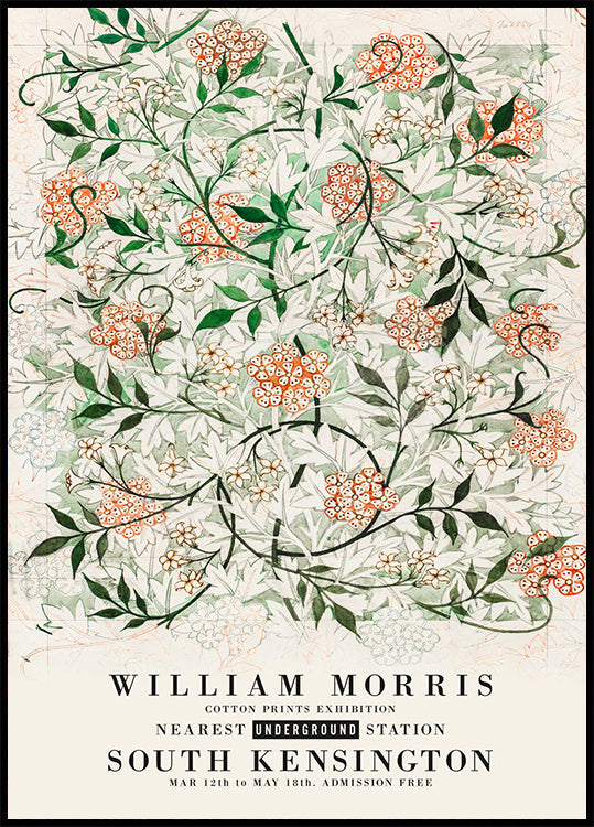 William Morris Jasmine Pattern Poster - Posterbox.dk